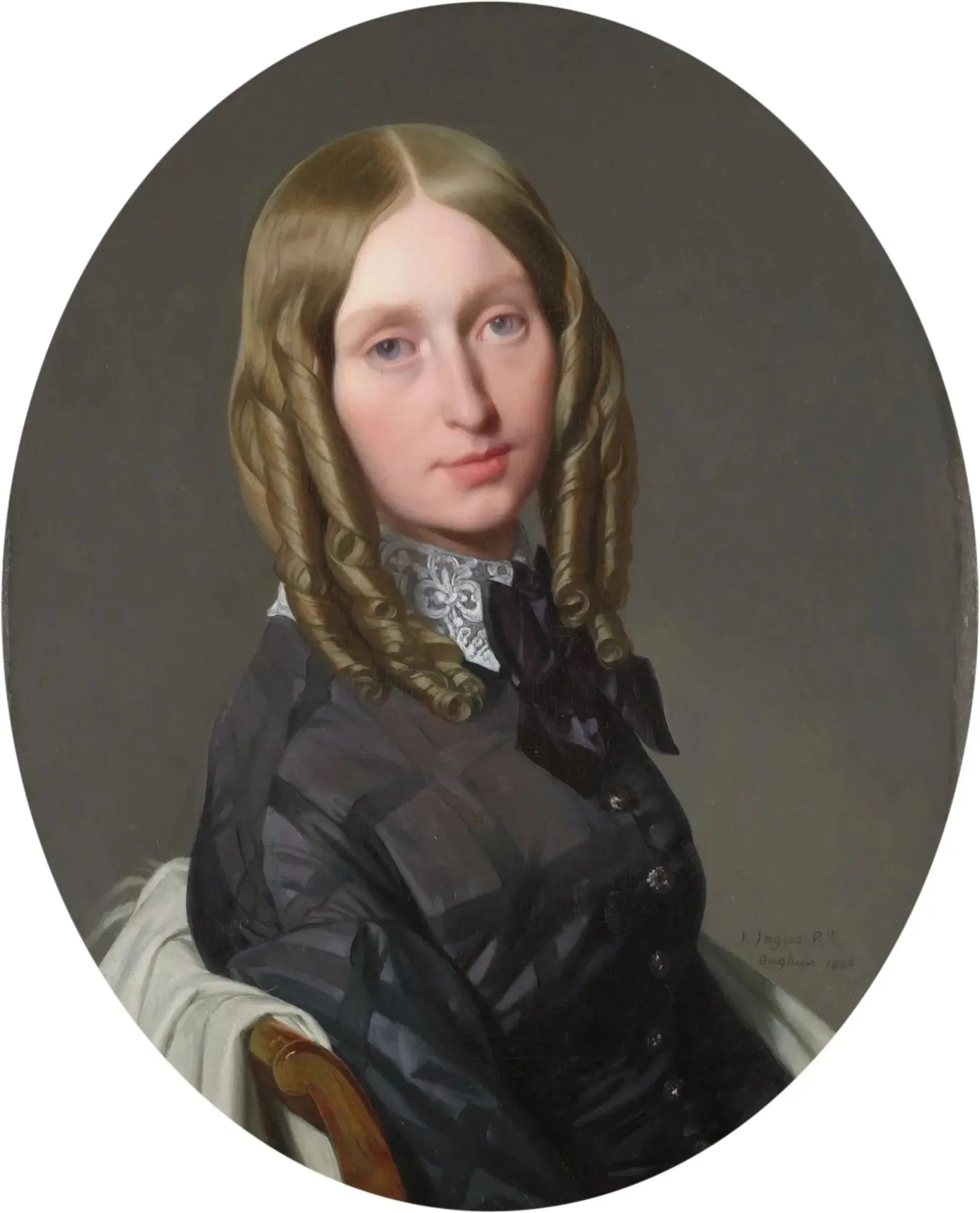 Portrait de Madame Frédéric de Reiset - Jean-Auguste-Dominique Ingres image 1 reproduction de peinture à l’huile