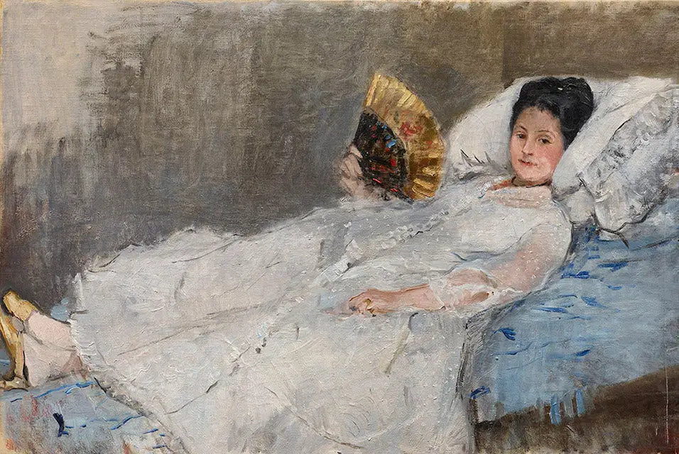 Portrait de Madame Hubbard - Berthe Morisot image 1 tableau peint à l’huile sur toile