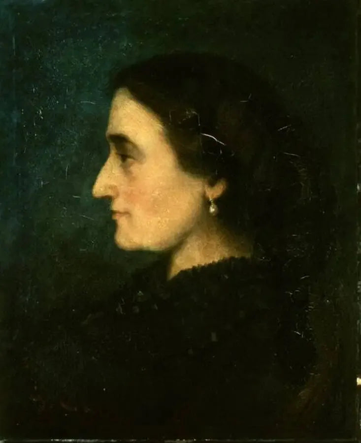 Ritratto di Madame Jolicler di profilo - Gustave Courbet