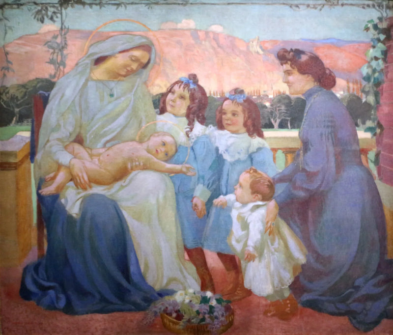 Ritratto di Madame de la Laurencie e dei suoi figli - Maurice Denis