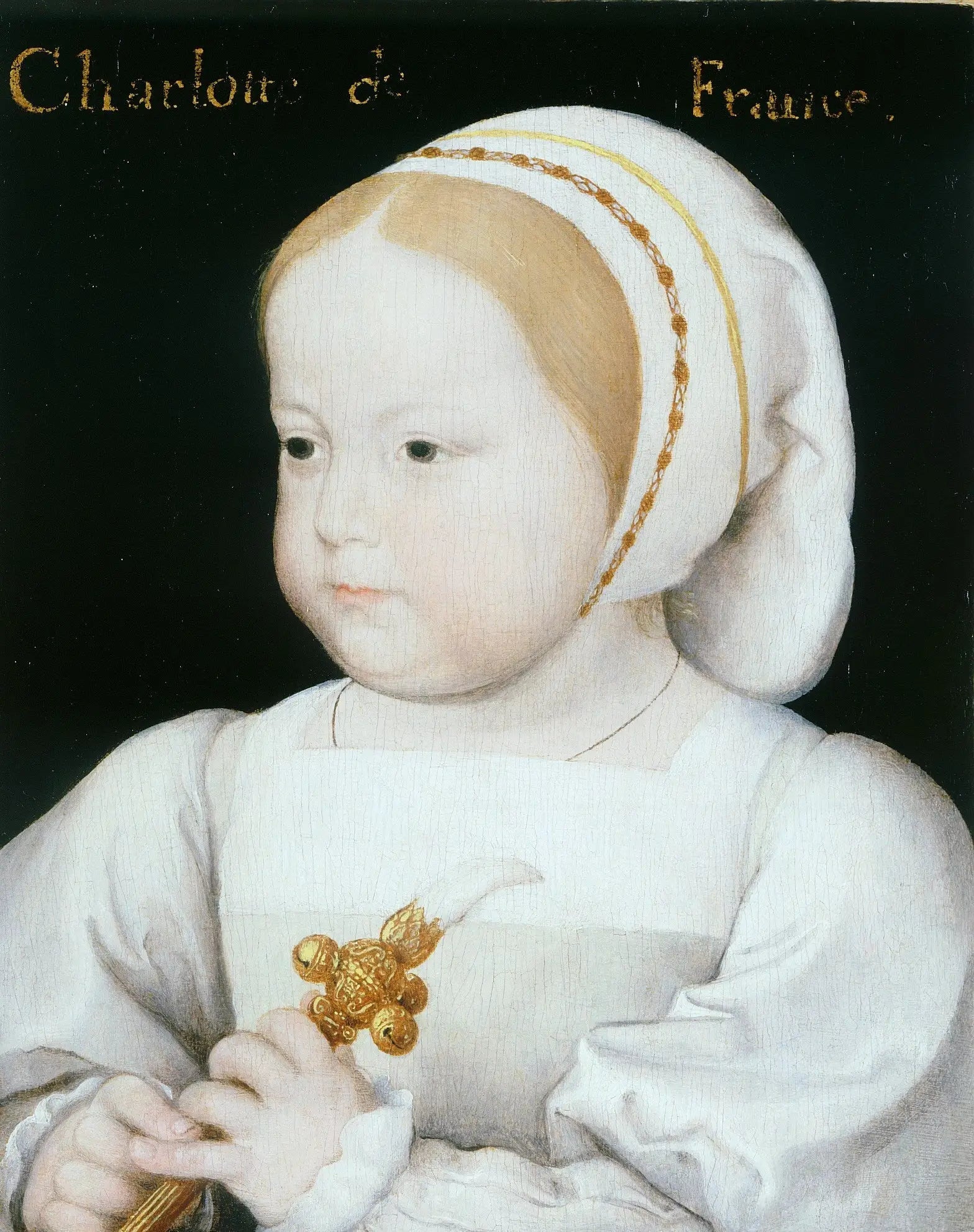 Portrait de Madeleine de France (1520-1537), troisième fille de François Ier (1494-1537) et de Claude de France (1499-1524) - Jean Clouet image 1 reproduction artisanale de tableau