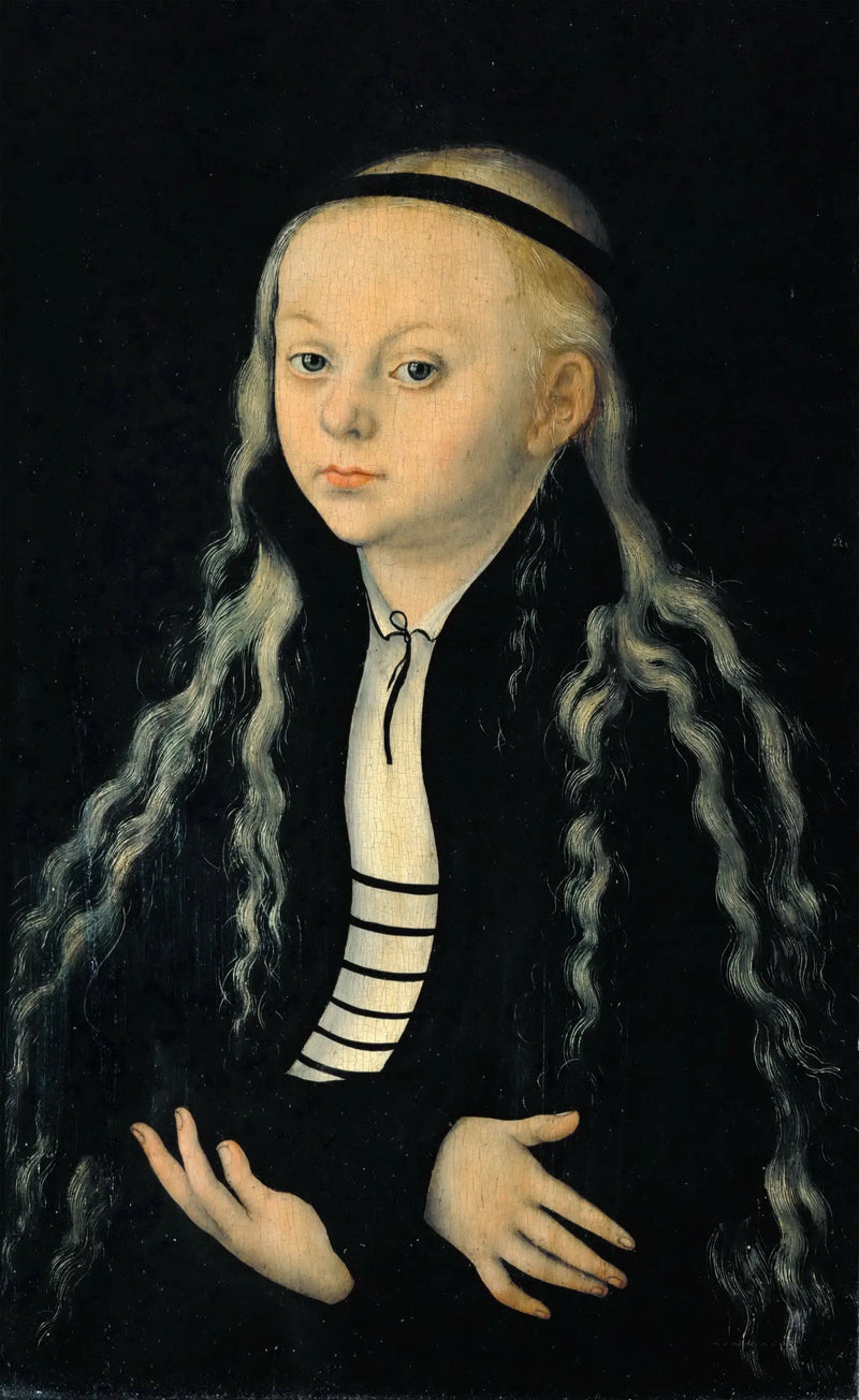 Ritratto di Magdalena Luther, figlia del riformatore Martin Luther - Lucas Cranach il Vecchio