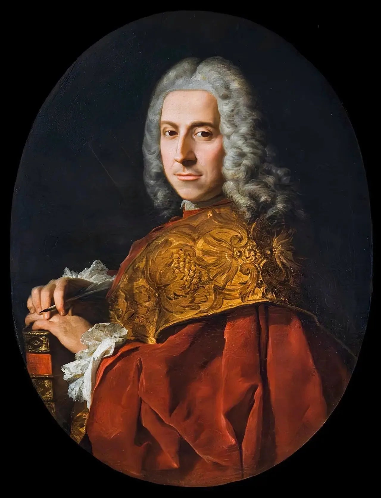 Portrait de Marco Foscarini - Pierre Subleyras image 1 tableau peint à l’huile sur toile