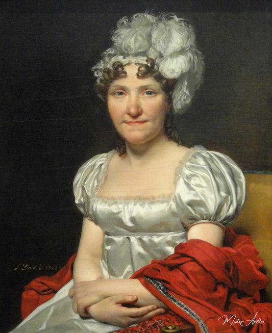 Portrait de marguerite charlotte david - Jacques-Louis David - Reproductions de tableaux et peintures haut de gamme