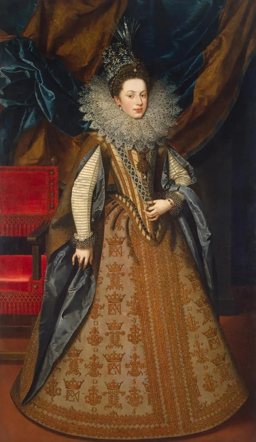 Ritratto di Marguerite di Savoia, duchessa di Mantova - Frans Pourbus il Giovane