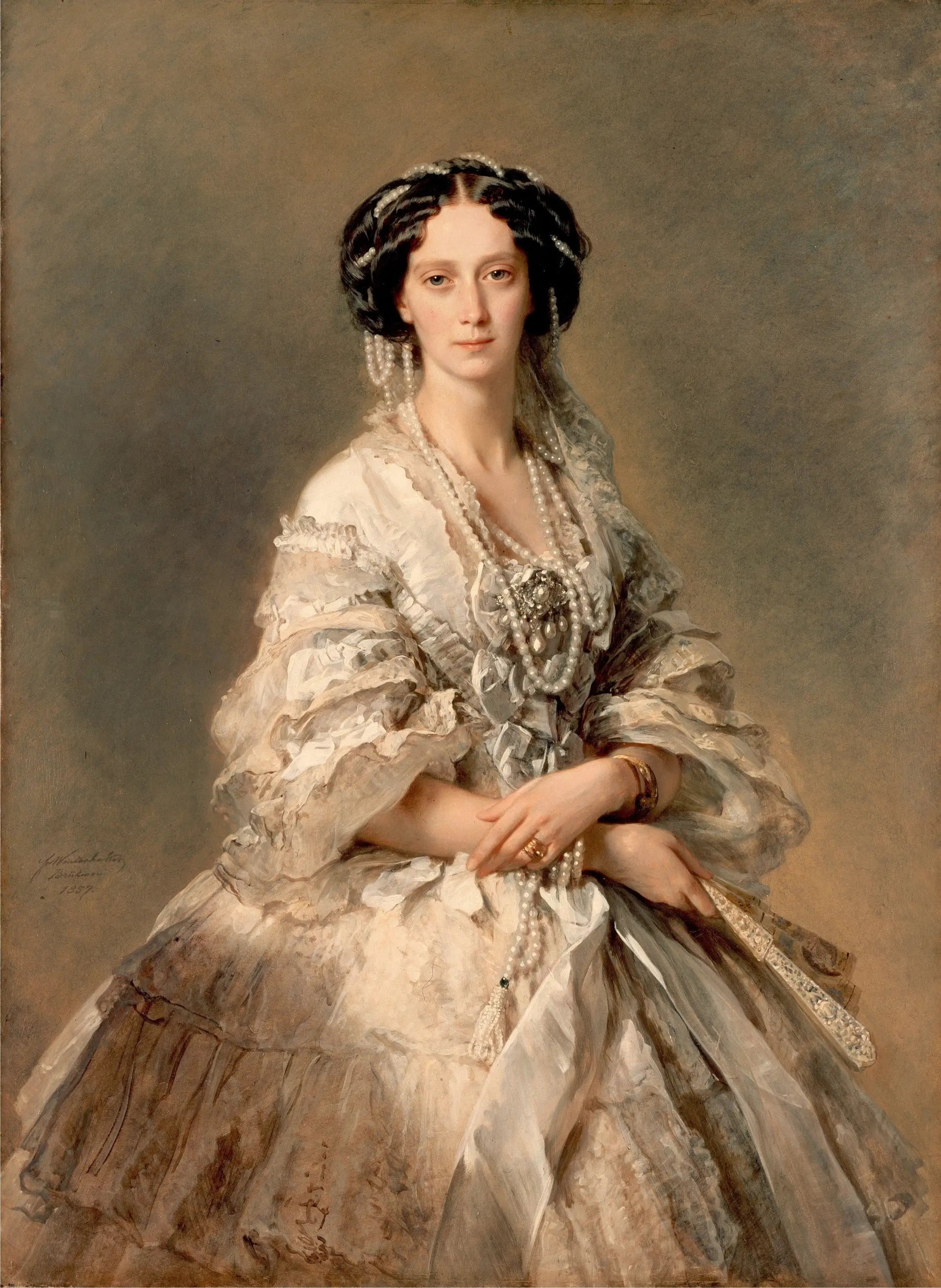 Portrait de Maria Alexandrovna - Franz Xaver Winterhalter image 1 reproduction de peinture à l’huile