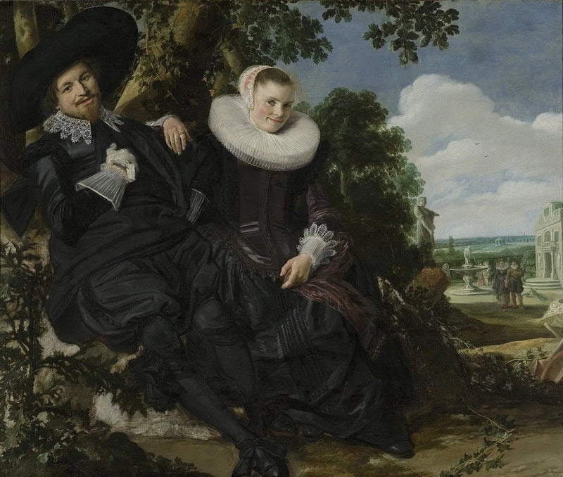 Ritratto di matrimonio probabile di Isaac Massa e Beatrix van der Laen - Frans Hals
