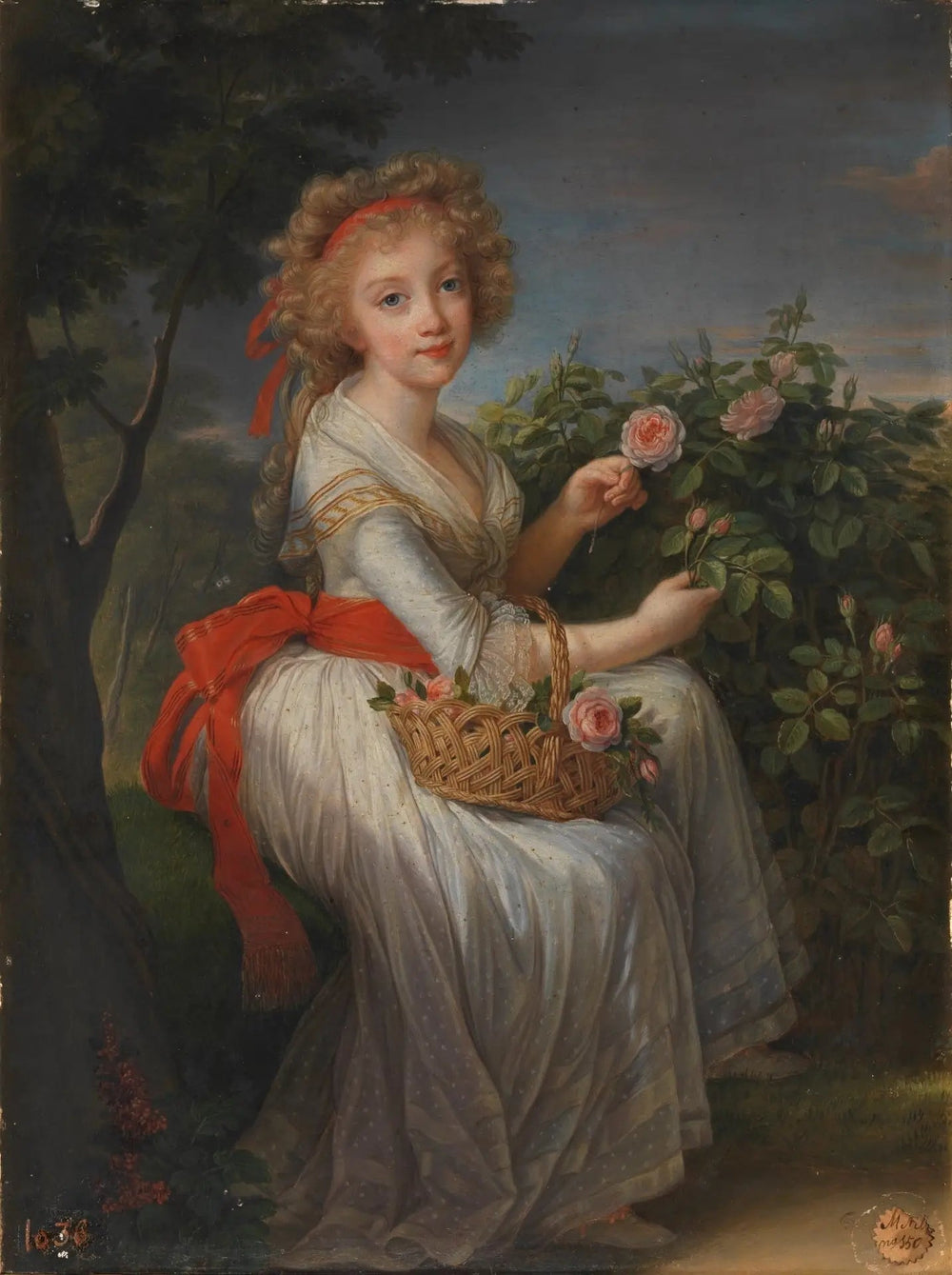 Portrait de Marie-Christine de Naples et de Sicile - Élisabeth Vigée Le Brun image 1 reproduction réalisée par Alpha Reproduction