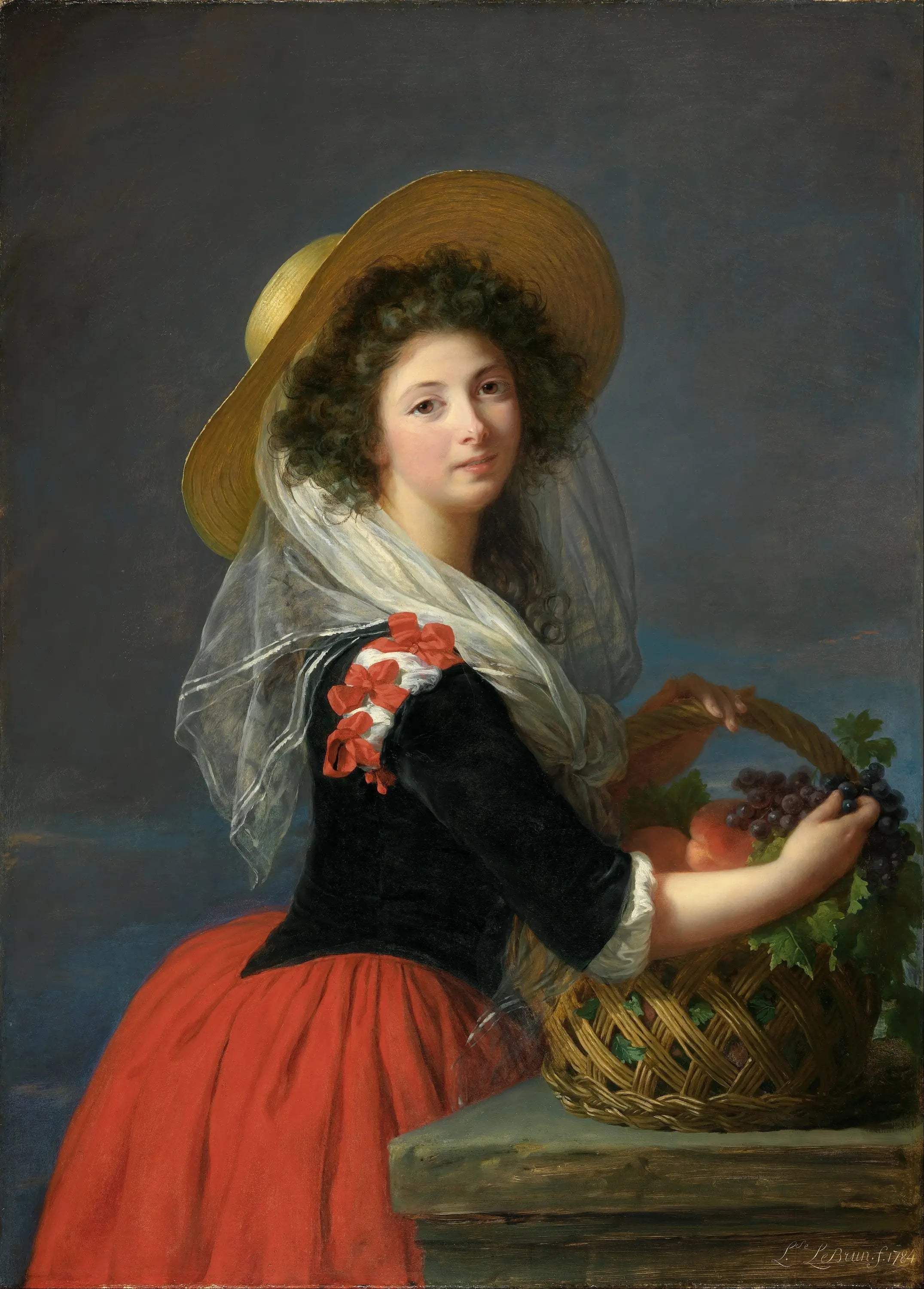 Portrait de Marie Gabrielle de Gramont, duchesse de Caderousse - Élisabeth Vigée Le Brun image 1 reproduction artisanale de tableau