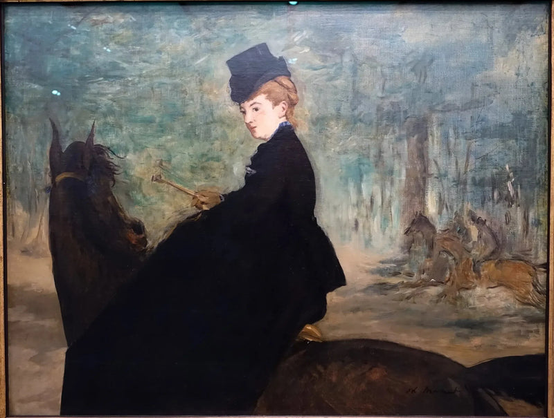 Ritratto di Marie Lefébure a cavallo - Édouard Manet