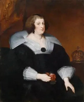 Portrait de Marie de Médicis de France, reine-mère (1575-1642) - Antoine van Dyck image 1 reproduction de peinture à l’huile
