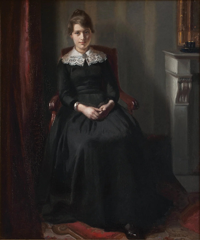 Ritratto di Marie Triepcke - Michael Peter Ancher