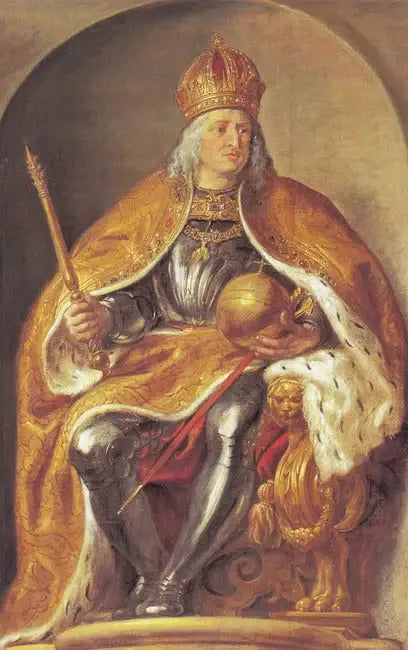 Portrait de Maximilien Ier, empereur du Saint-Empire romain germanique (1459-1519) (Pompa Introitus Ferdinandi), 1634-1635 - Peter Paul Rubens image 1 tableau peint à l’huile sur toile