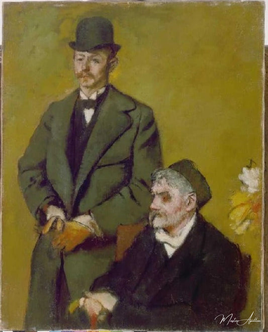 portrait de MM. Henri et Alexis Rouart - Edgar Degas - Reproductions de tableaux et peintures haut de gamme