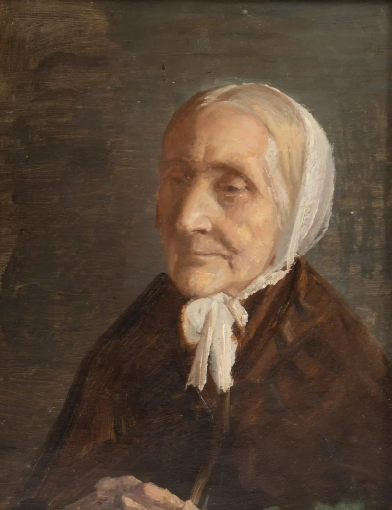 Ritratto della signora Ane Hedvig Br��ndum. -Michael Peter Ancher