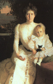 Portrait de Mme Benjamin Thaw et de son fils - Frank Weston Benson - Alpha Reproduction
