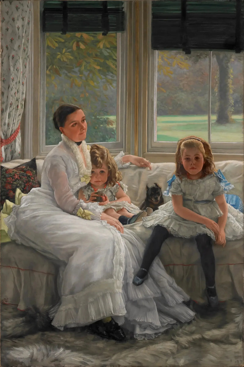 Ritratto della signora Catherine Smith Gill e di due dei suoi figli - James Tissot
