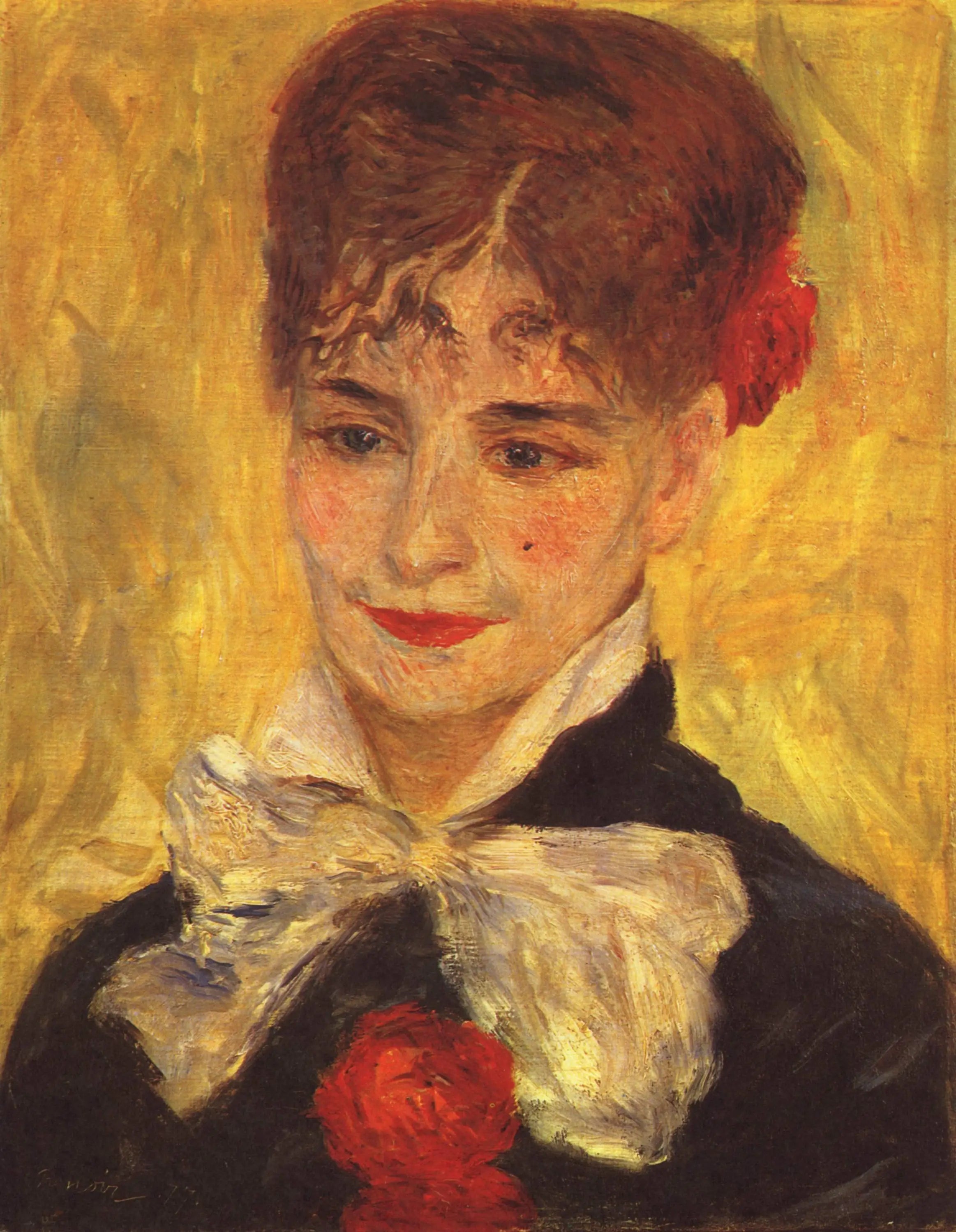 Portrait de Mme Iscovesco - Pierre-Auguste Renoir image 1 reproduction de peinture à l’huile