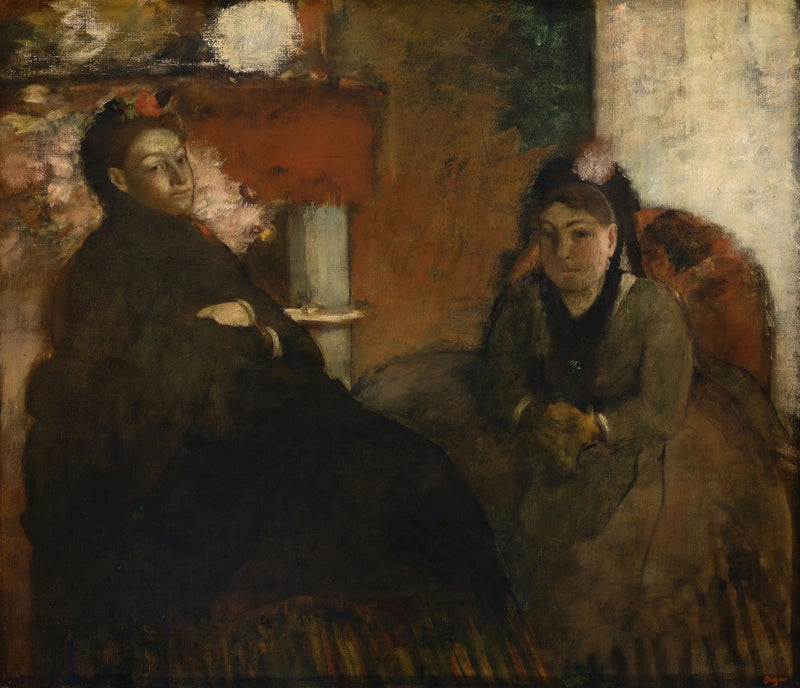 Ritratto di Mme Lisle e Mme Loubens - Edgar Degas