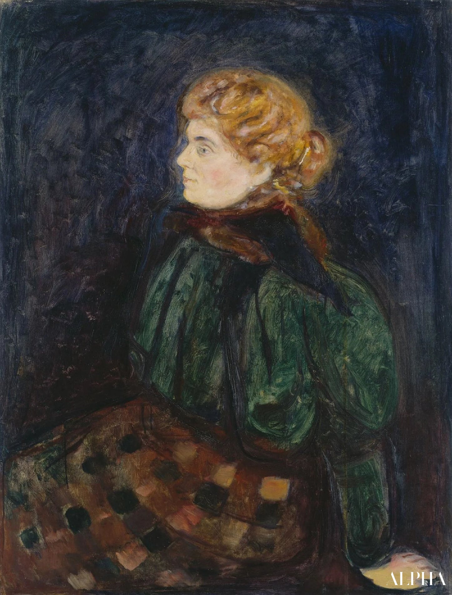 Reproduction du tableau « Portrait de Mme Maximilian Harden - Edvard Munch » par Alpha Reproduction en peinture à l’huile