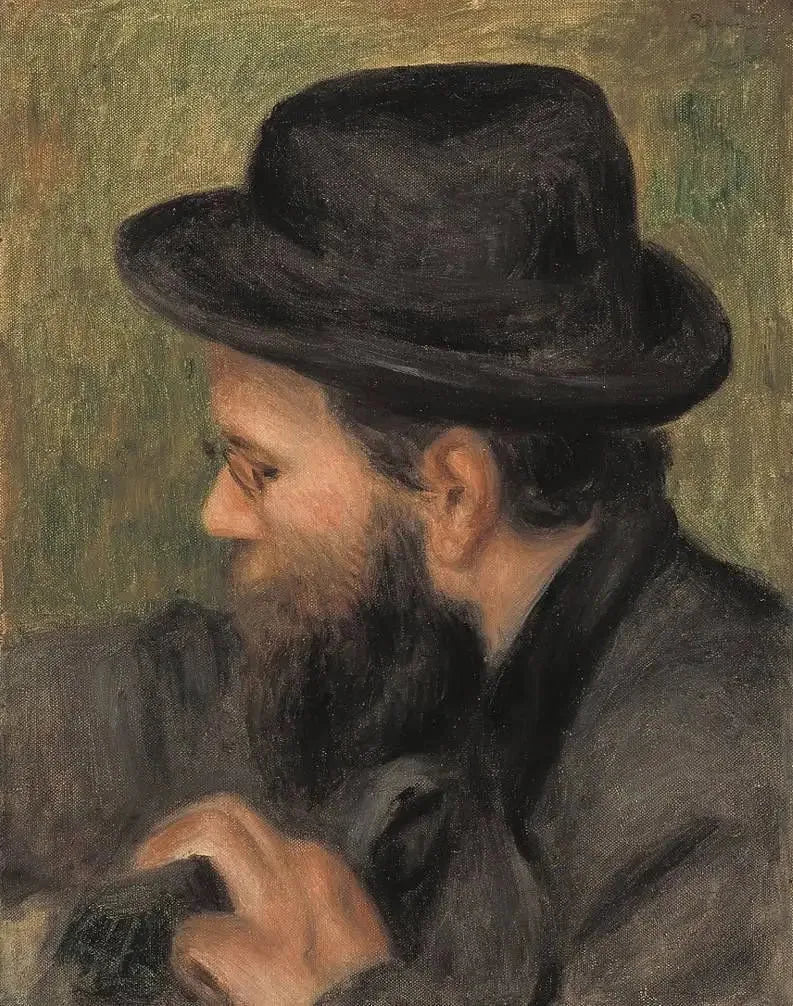Portrait de Monsieur Bernard de profil - Pierre-Auguste Renoir image 1 reproduction d’œuvre d’art à l’huile