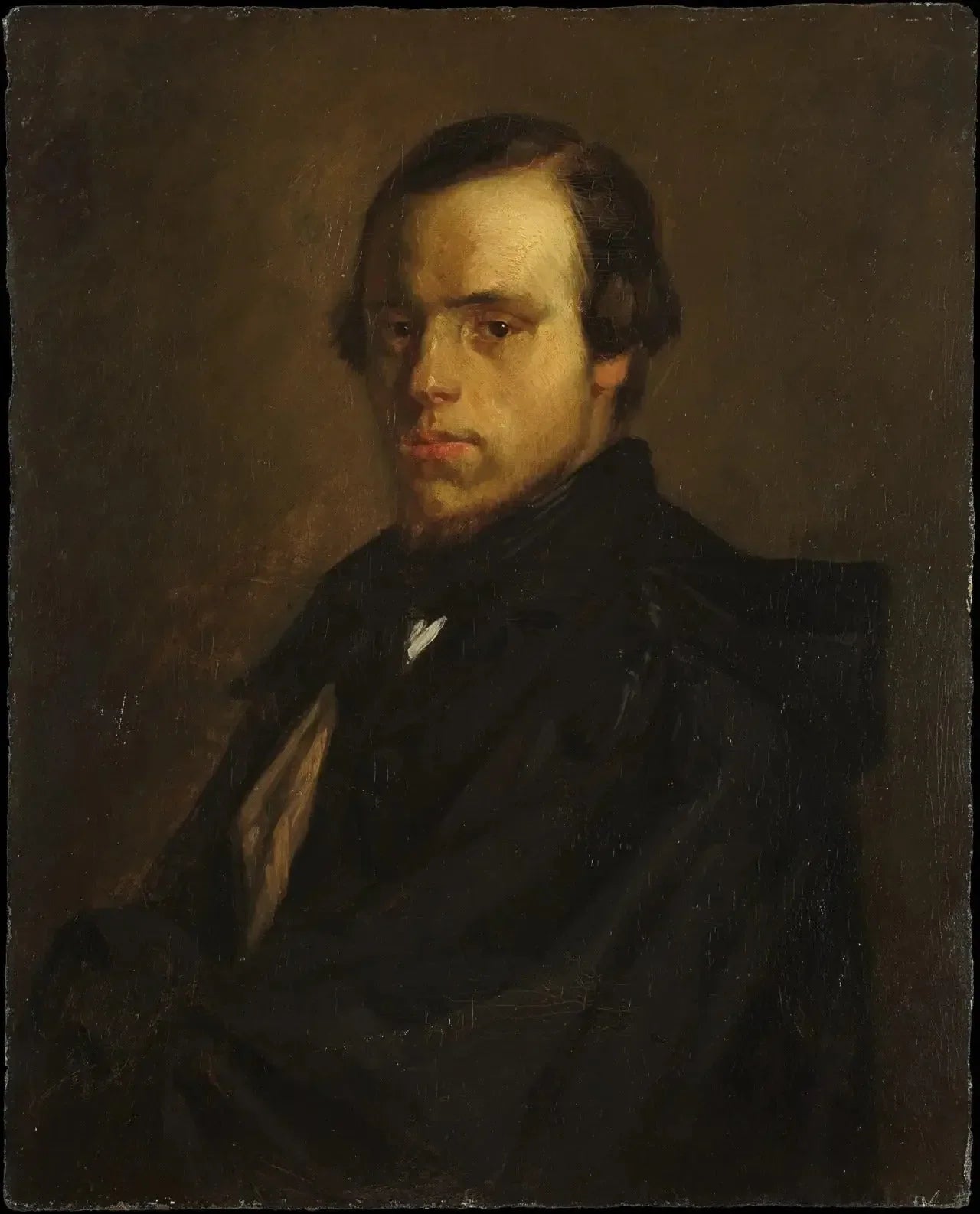 Portrait de Monsieur le Courtois, beau-frère de l'artiste - Jean-François Millet image 1 copie peinte à la main à l’huile