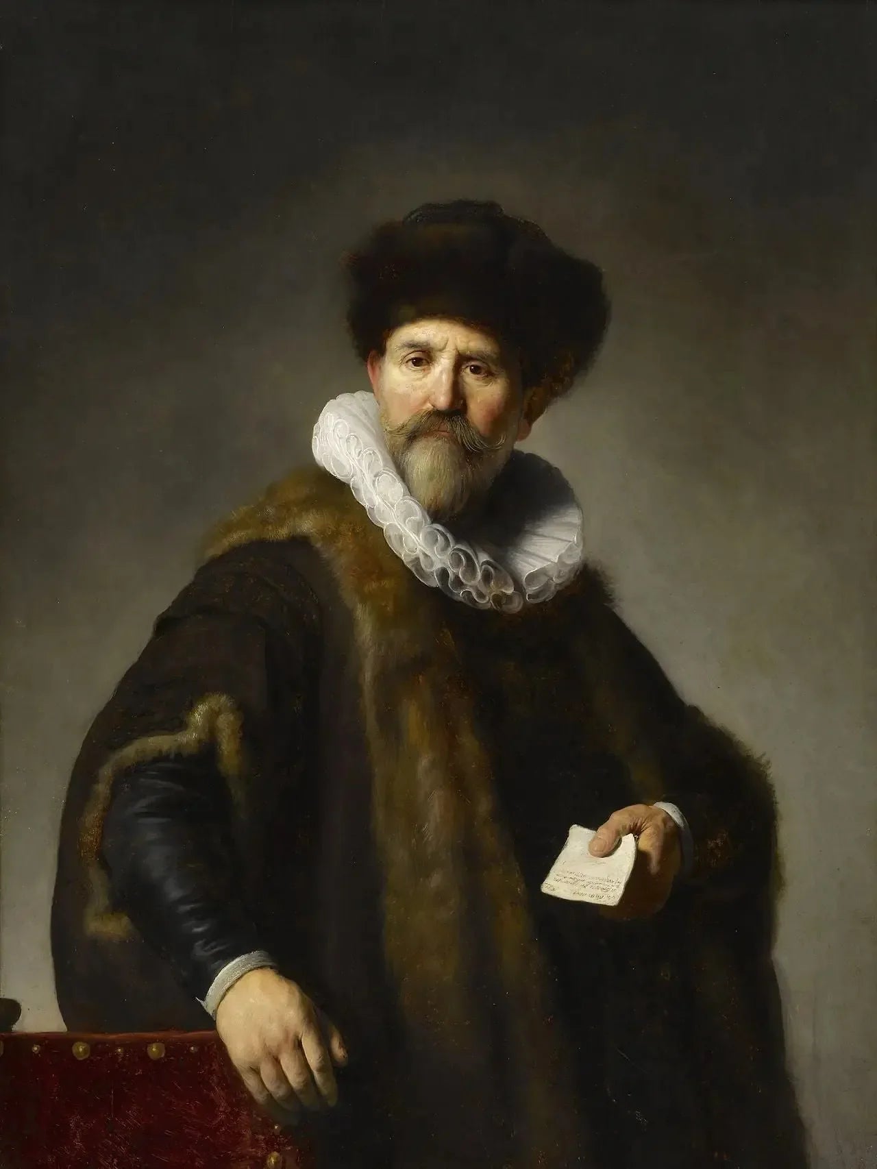 Portrait de Nicolaes Ruts - Rembrandt image 1 copie de tableau peinte à la main