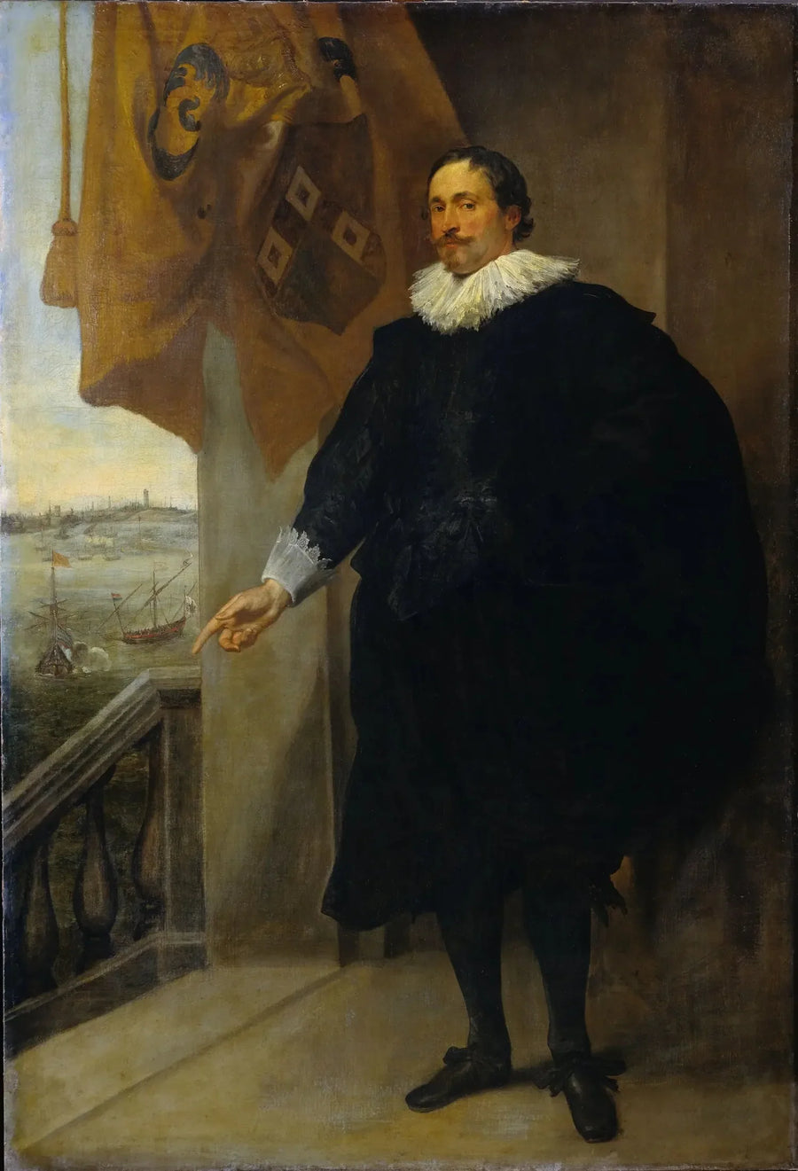 Ritratto di Nicolas van der Borght. Mercante di Anversa - Antoine van Dyck