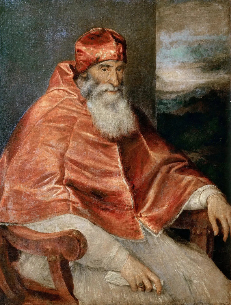 Ritratto di Paolo III con il camauro - Tiziano
