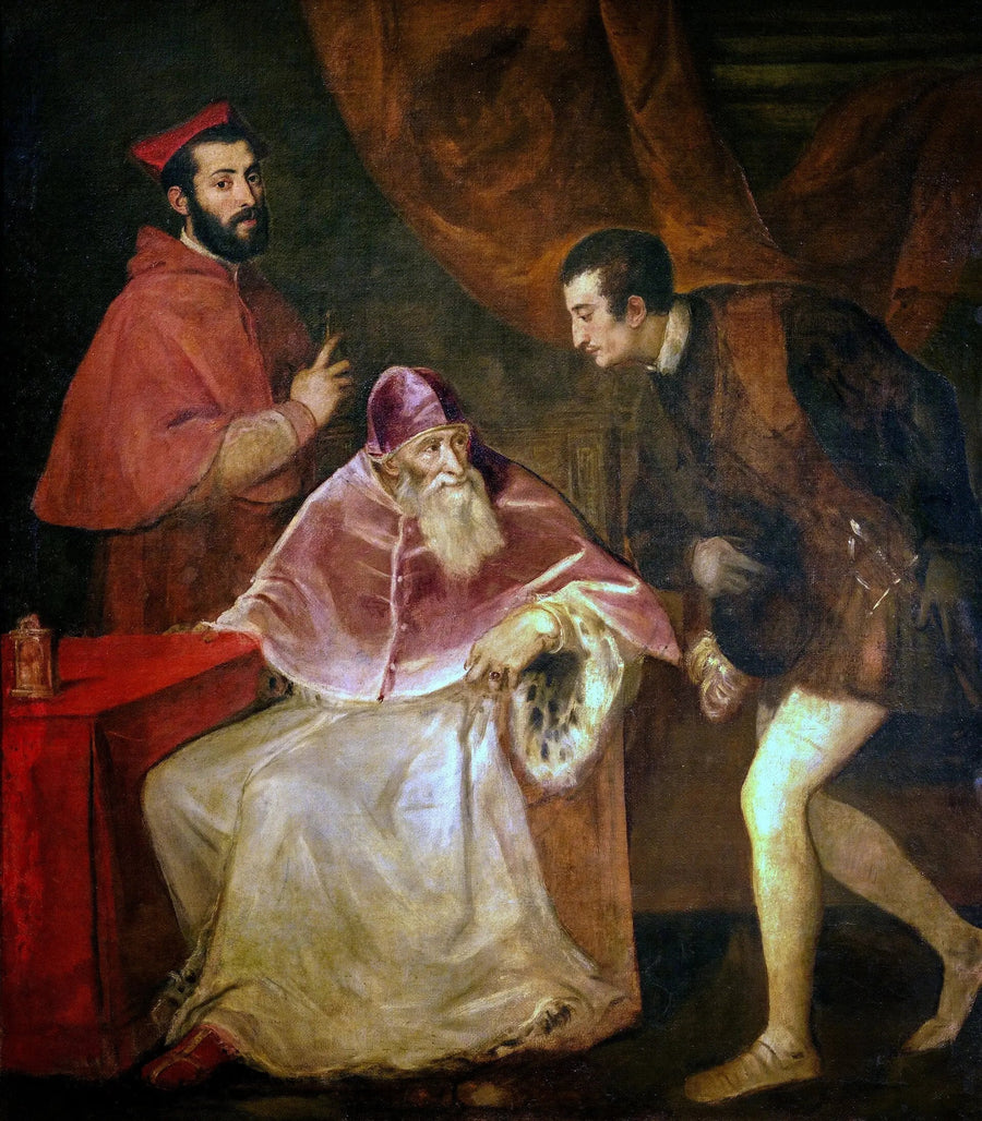 Ritratto di Paolo III con i suoi nipoti - Tiziano