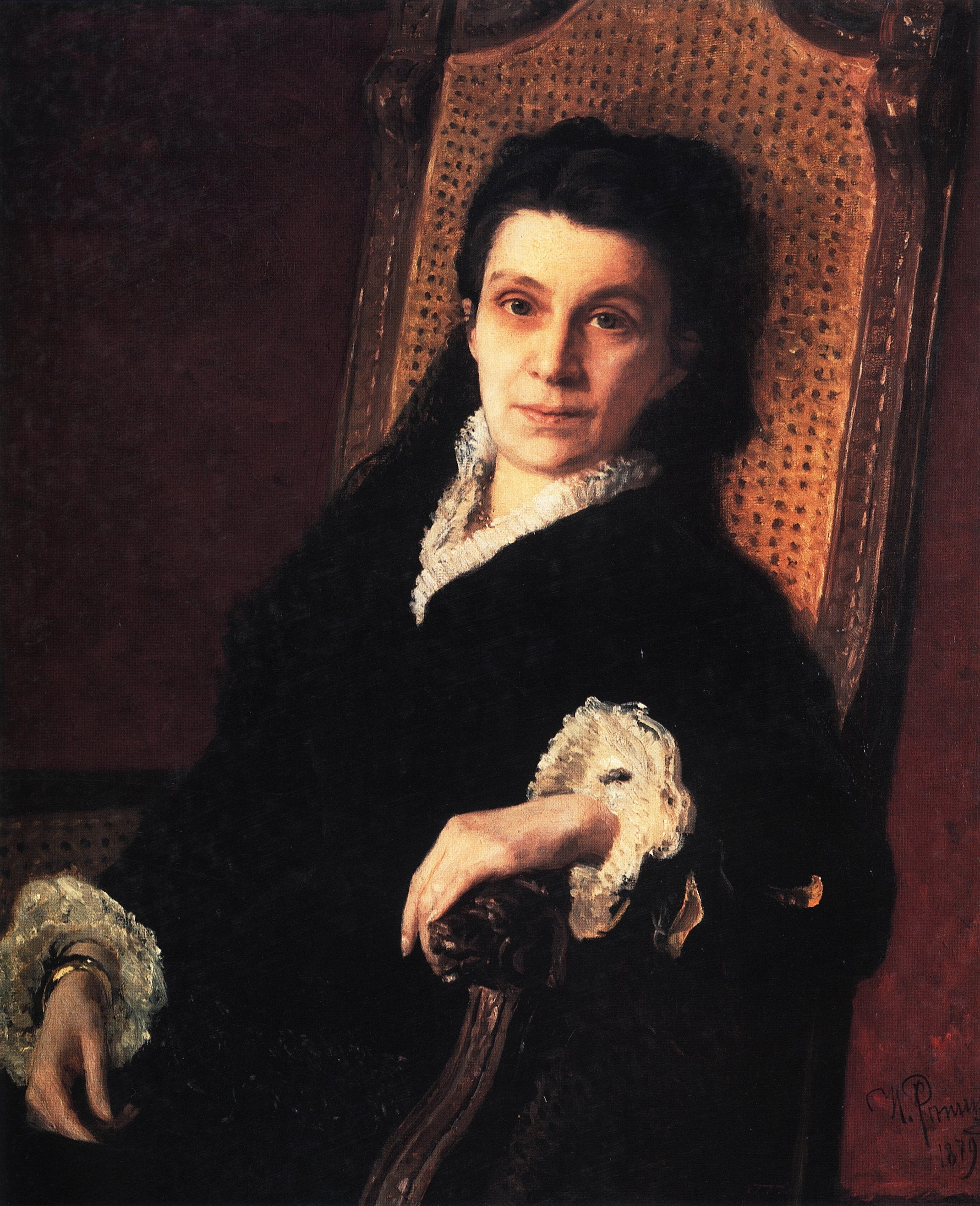 Portrait de Poliksena Stepanovna Stasova - Ilya Repin - Alpha Reproduction