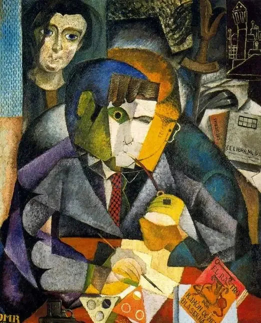Ritratto di Ramón Gómez de la Serna - Diego Rivera