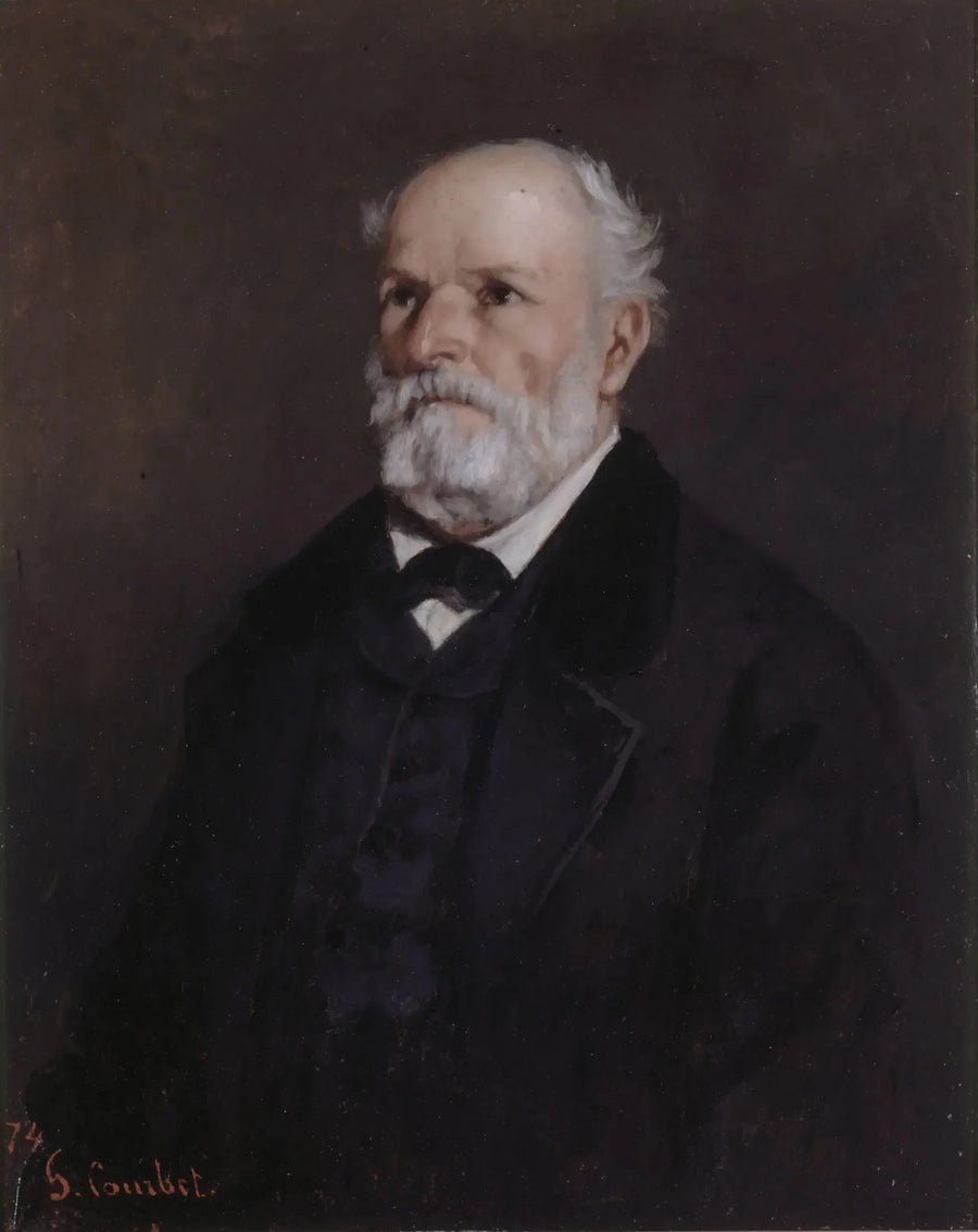Ritratto di Régis Courbet, padre dell'artista - Gustave Courbet