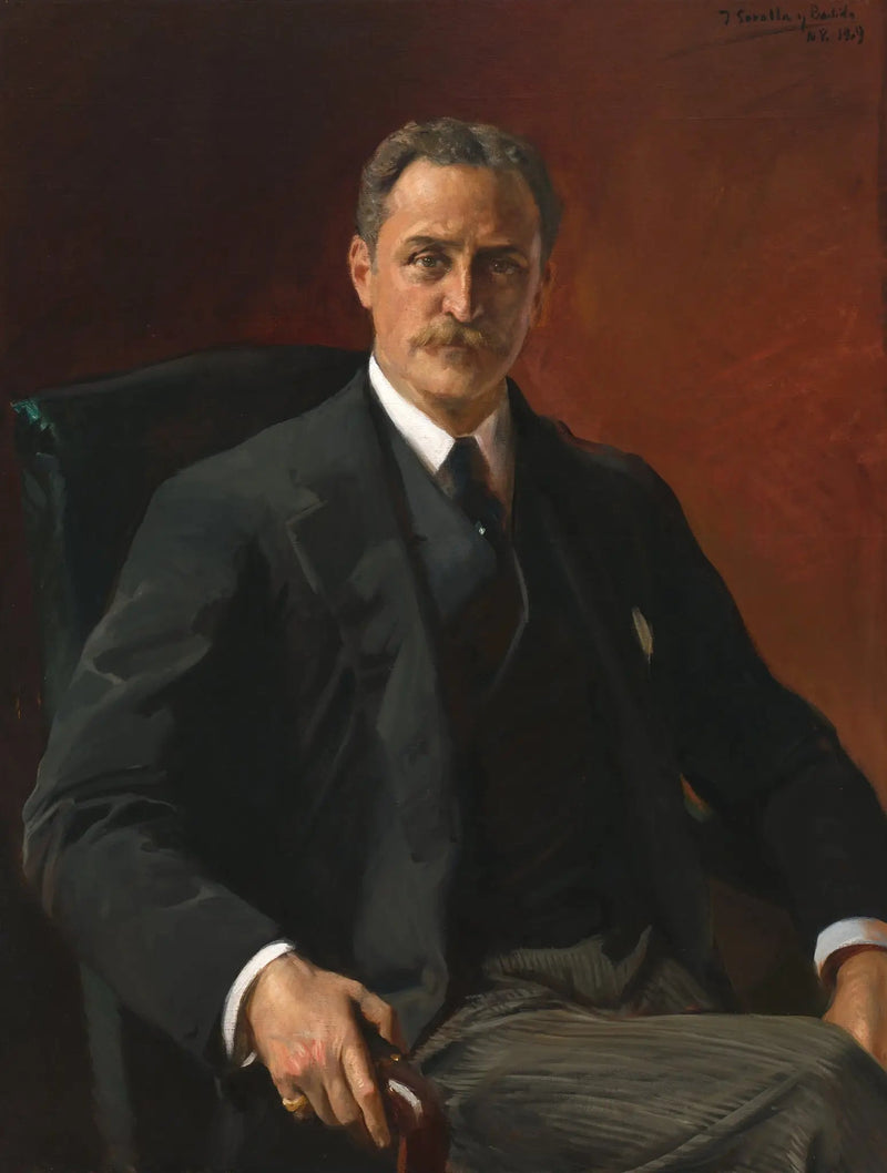 Ritratto di Robert Bacon, 39° segretario di Stato sotto la presidenza di Theodore Roosevelt - Joaquín Sorolla