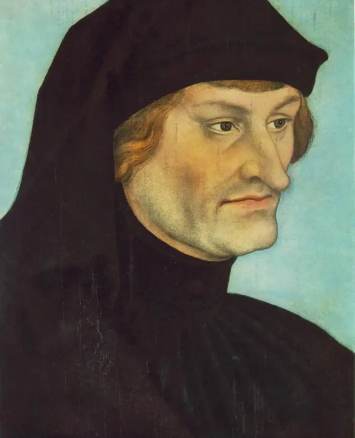 Ritratto di Rudolph Agricola o Ritratto di Johannes Geiler von Kaysersberg - Lucas Cranach il Vecchio