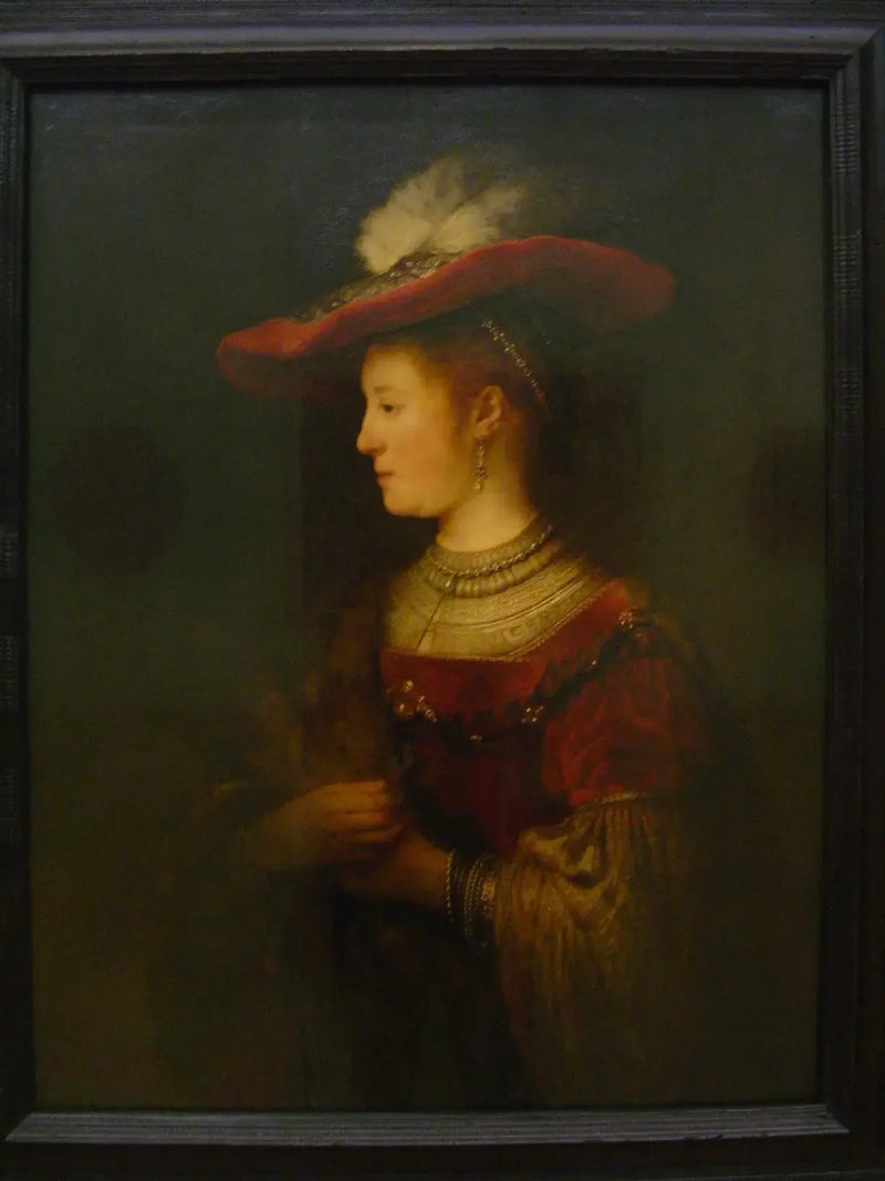 Ritratto di Saskia con un cappello - Rembrandt