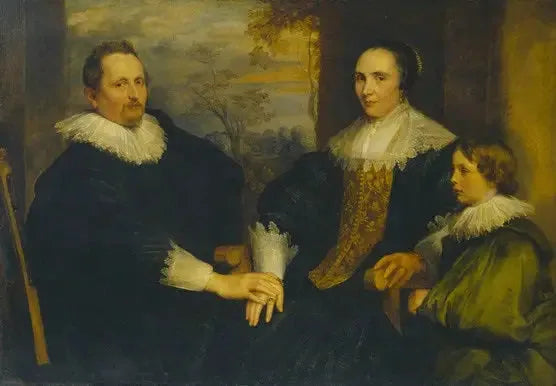 Ritratto di Sebastiaan Leerse, della sua moglie e di suo figlio - Antoine van Dyck