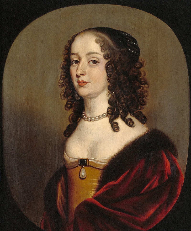 Ritratto di Sophie van de Palts (1630-1714), consorte di Ernst August I, elector di Hannover - Gerrit van Honthorst