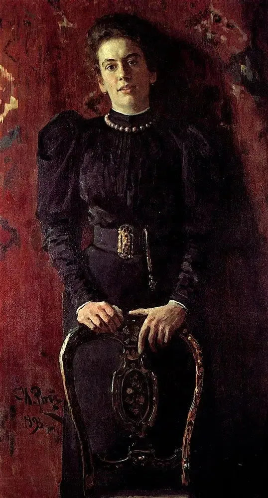 Ritratto di Tatiana Lvovna Tolstoj, figlia dello scrittore - Ilya Repin