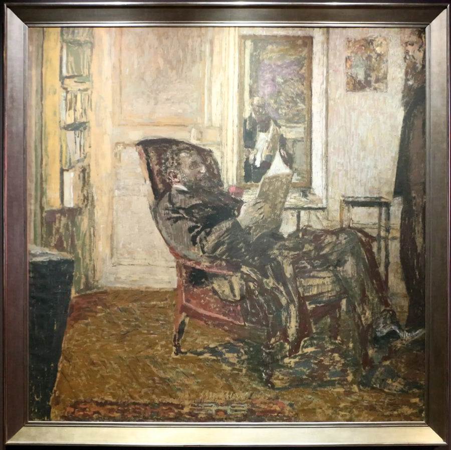 Ritratto di Thadée Natanson nella poltrona - Édouard Vuillard