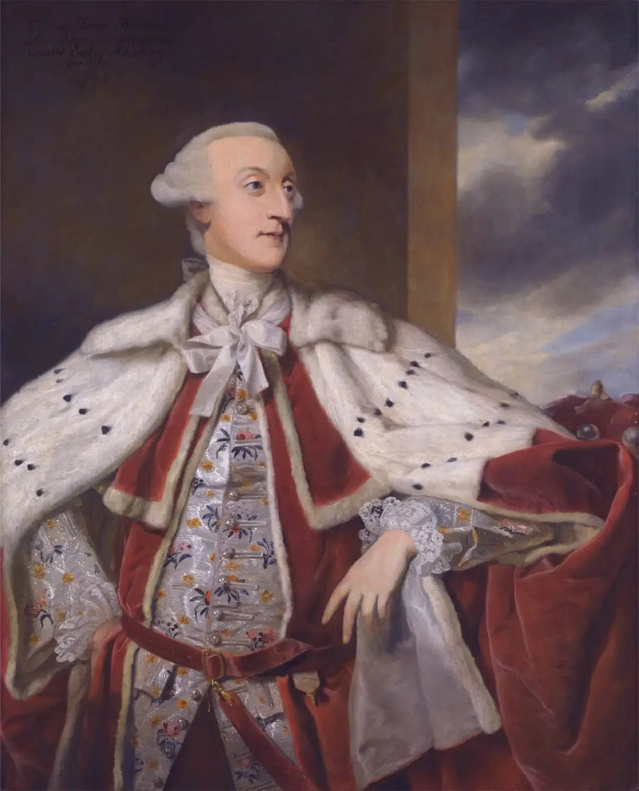 Ritratto di Thomas Bruce Brudenell-Bruce, poi 1º conte di Ailesbury, in abito da pari. - Joshua Reynolds