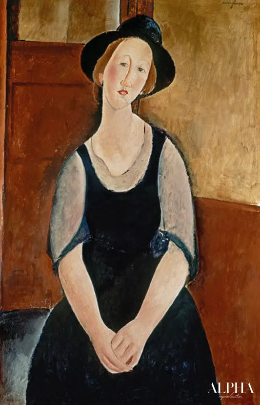 Portrait de Thora Klinchlowstrom - Amedeo Modigliani - Reproductions de tableaux et peintures haut de gamme