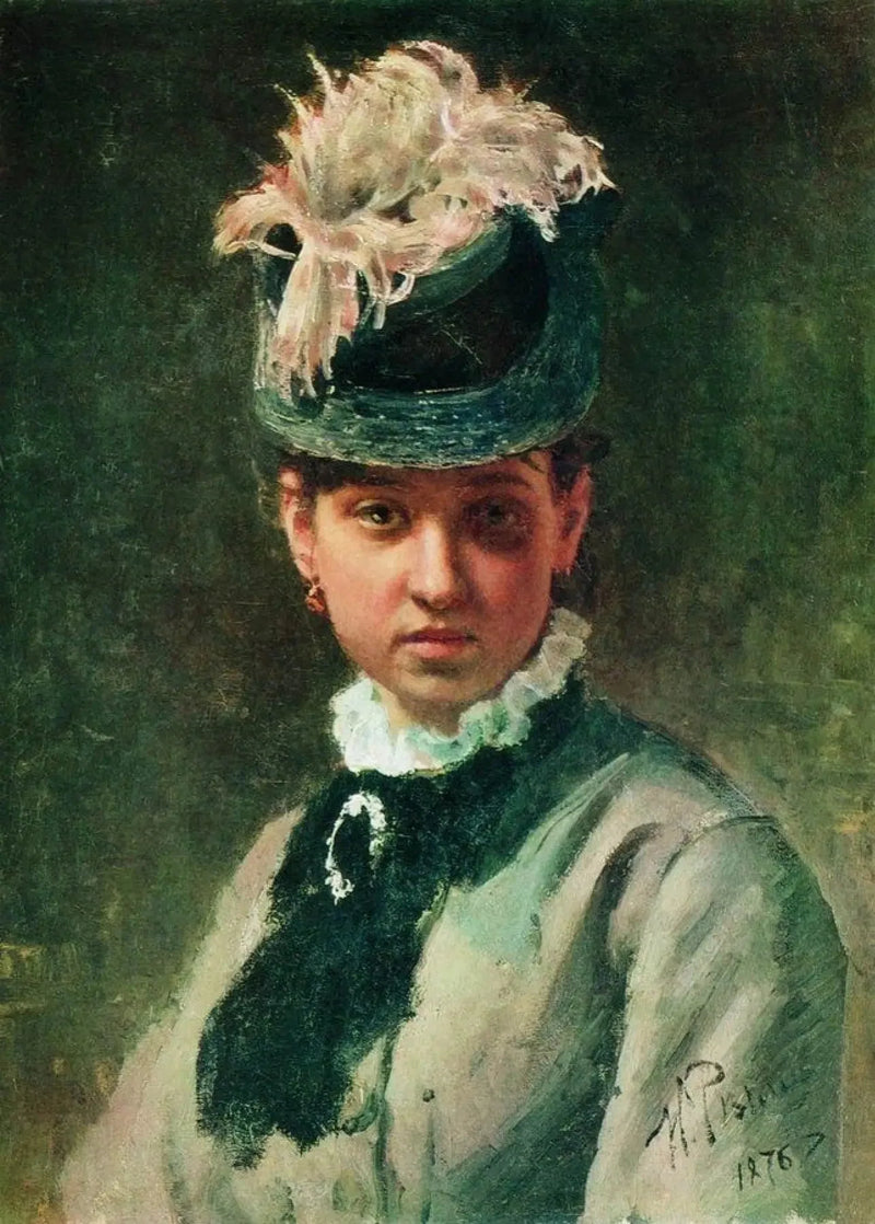 Ritratto di Vera Repina - Ilya Repin