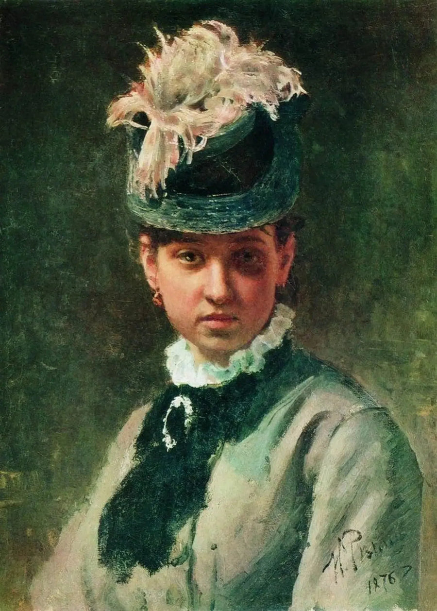 Ritratto di Vera Repina - Ilya Repin