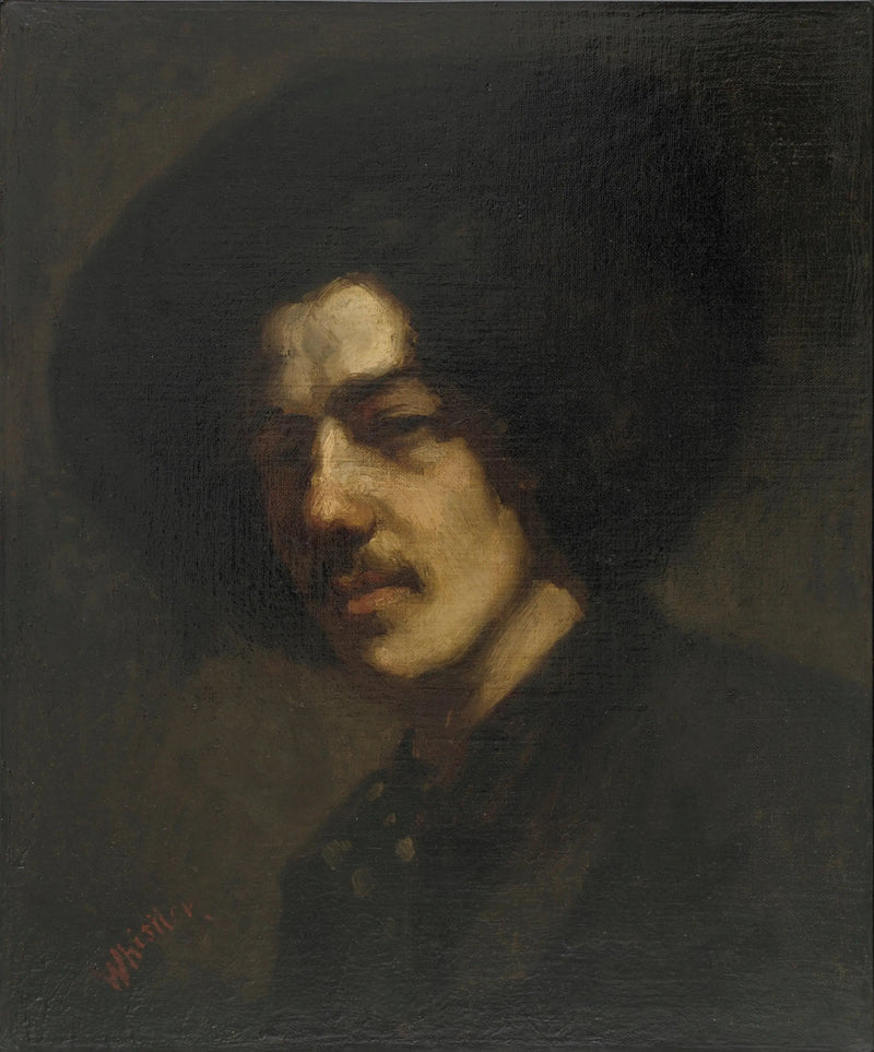 Ritratto di Whistler con cappello - James Abbott McNeill Whistler