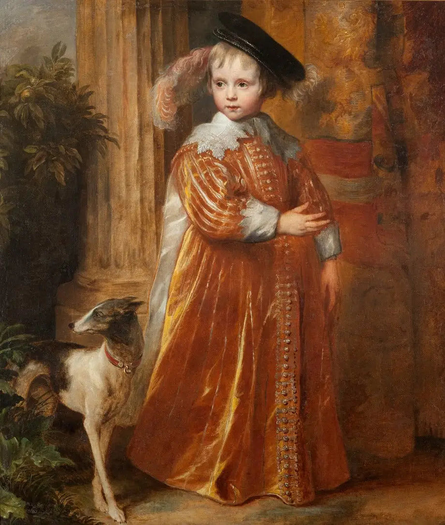 Ritratto di Willem II van Oranje-Nassau (1626-1650) bambino - Antoine van Dyck