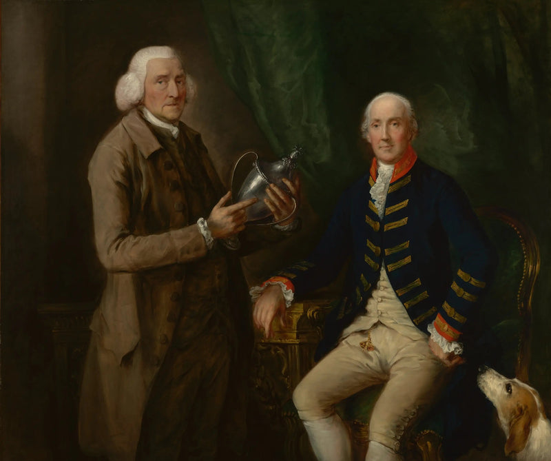Ritratto di William Anne Hollis, 4º conte di Essex, che presenta una coppa a Thomas Clutterbuck di Watford - Thomas Gainsborough
