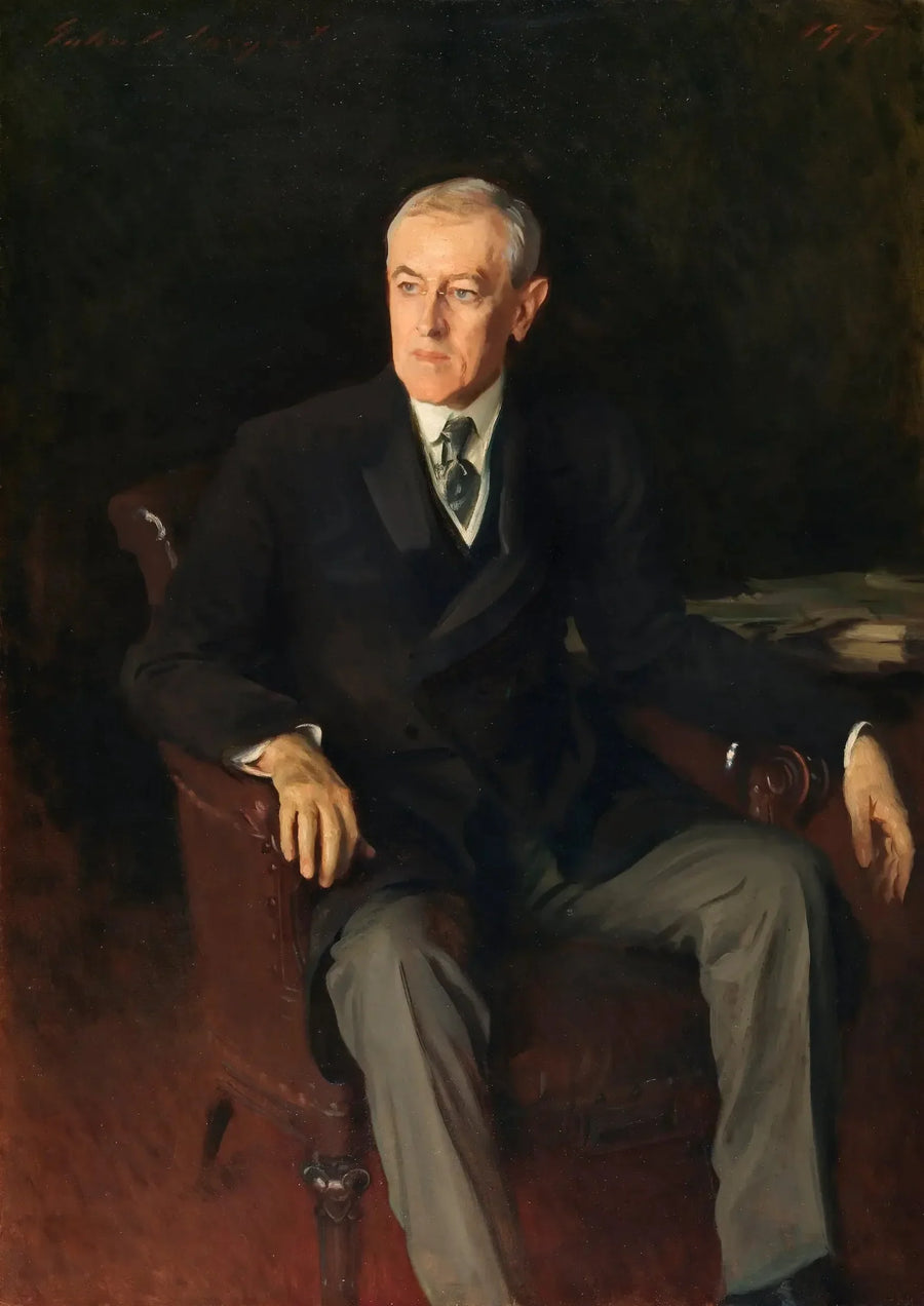 Ritratto di Woodrow Wilson (1856-1924), presidente americano - John Singer Sargent