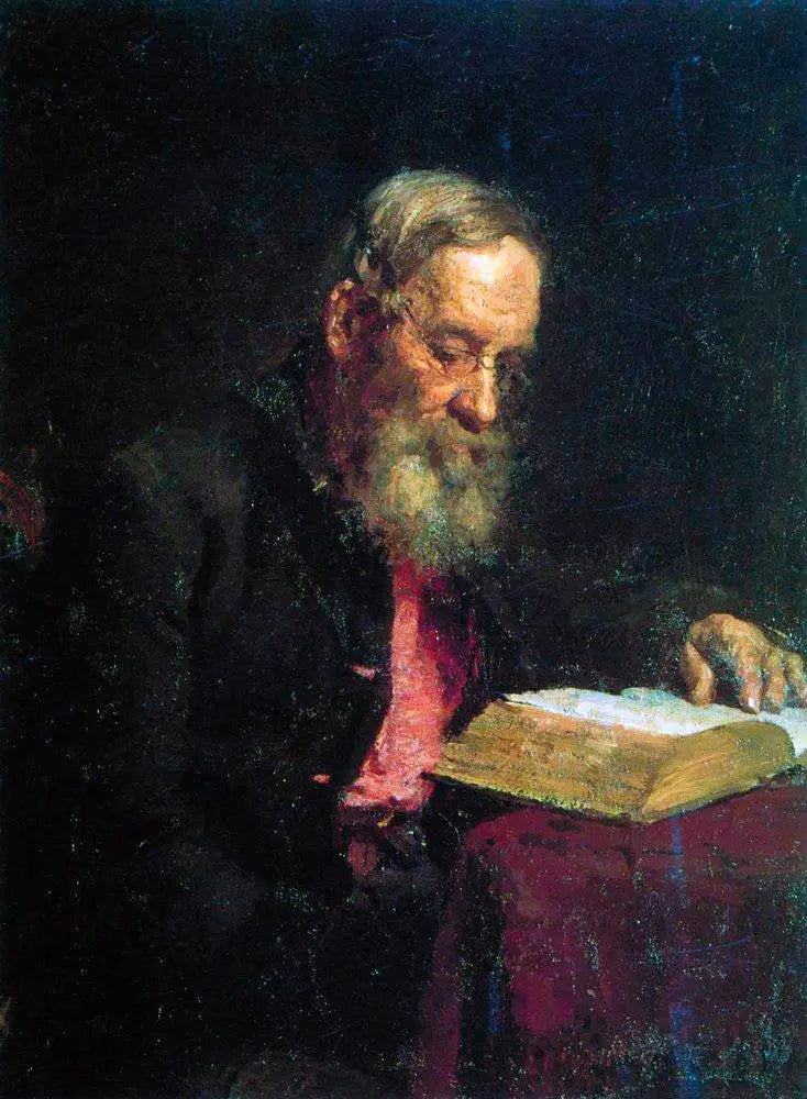 Ritratto di Yefim Vasilyevich Repin, le père de l'artiste - Ilya Repin
