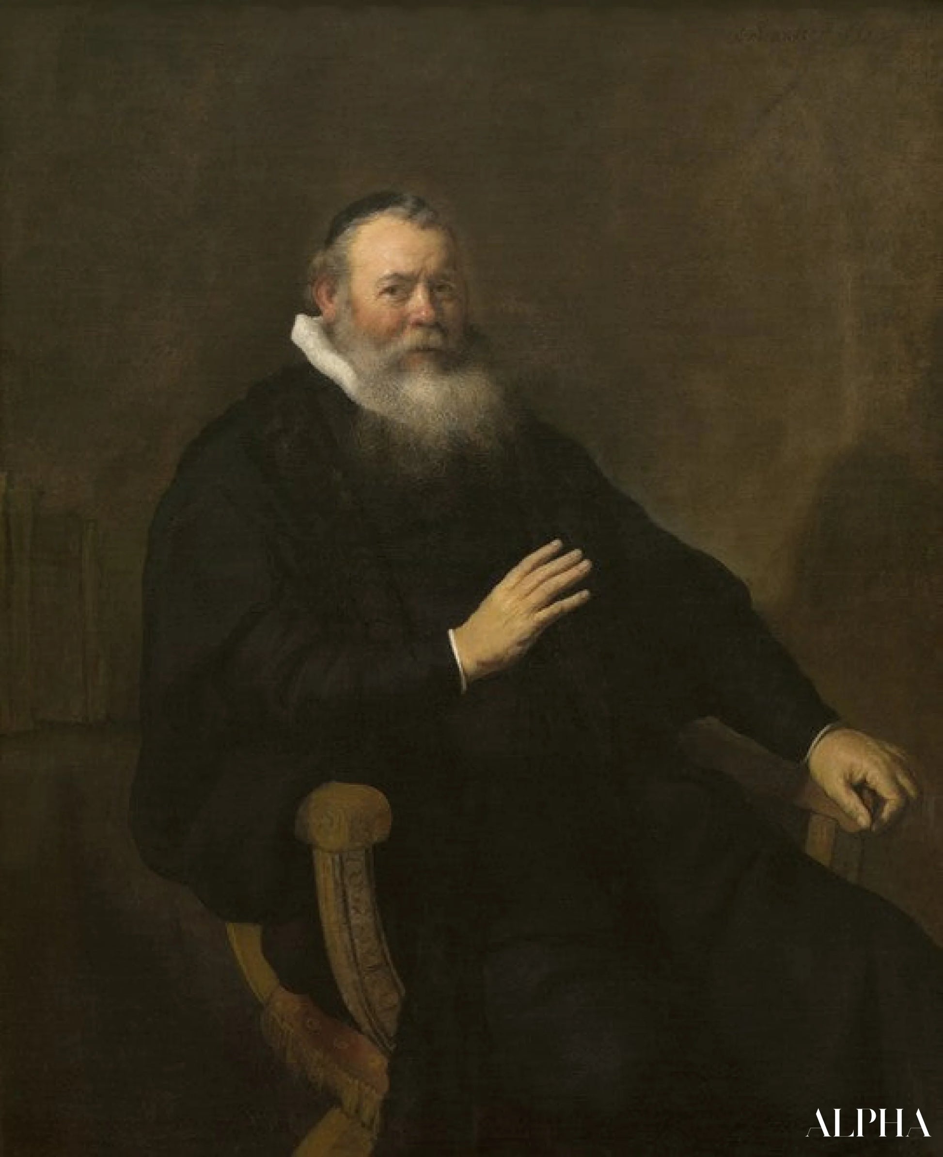 Ritratto di Eleazar Swalmius (1582-1652) - Rembrandt van Rijn - Riproduzioni di quadri e dipinti di alta qualità